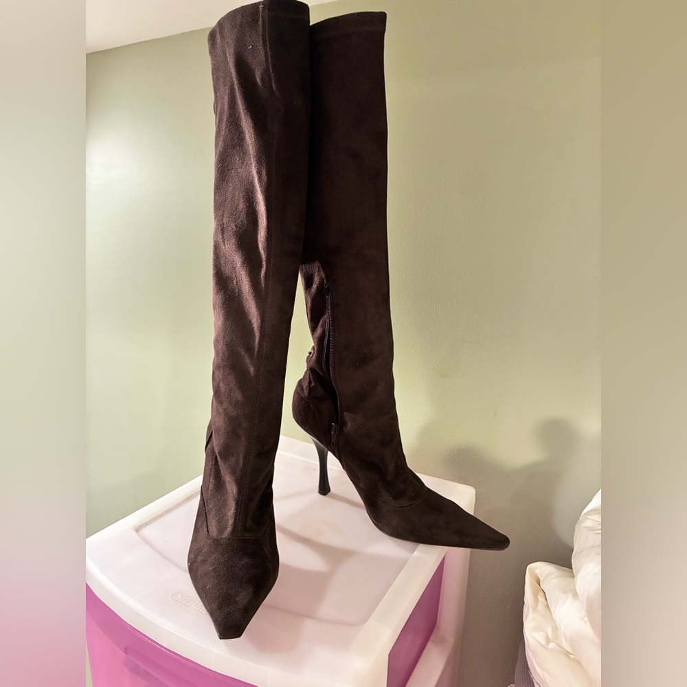 Elegant stretch suede Knee-High Women's Boots
